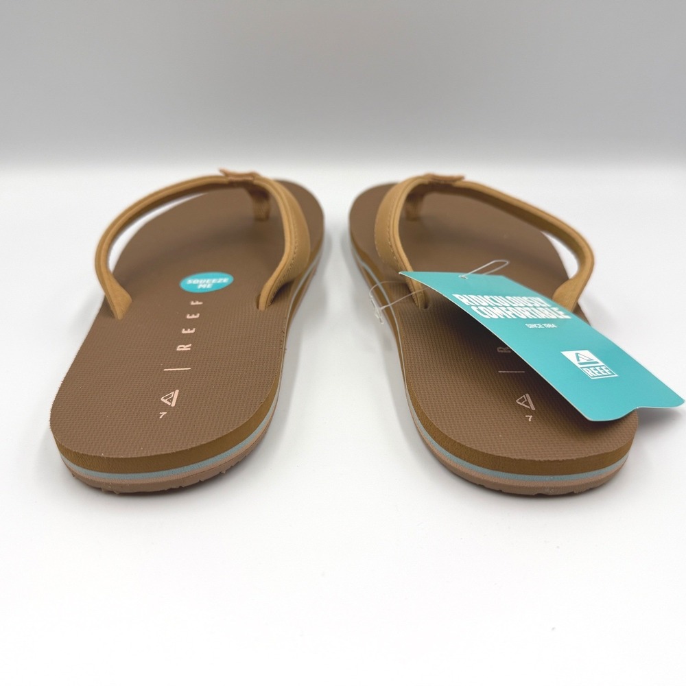 REEF Solana Flip Flops Sandals Cocoa - CJ3586 - Water Friendly - Women's 9 *NEW* - Picture 6 of 10